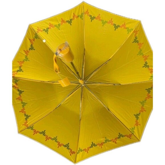 Bundle Lot of 2 Vintage 1980s AVON FASHION UMBRELLA Canary Yellow NEW OLD STOCK - Picture 2 of 6